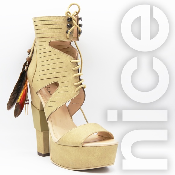 MICHAEL ANTONIO STUDIO THAYER LACE-UP HEELS - Picture 2 of 7